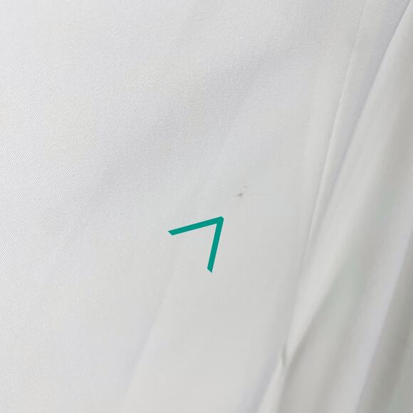 Superdown Jillian Midi Dress Asymmetric White One Shoulder Front Slit Sz L - Picture 14 of 15